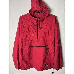 Vintage LL Bean Jacket Mens Large‎ Red Anorak Nylon Windbreaker 80s OMA55